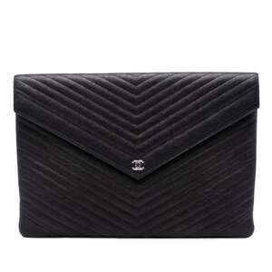 Chanel Statement Pouch Chevron Caviar #266648C17B